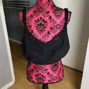 Momanda Black Lace Nursing Bralette 48DD